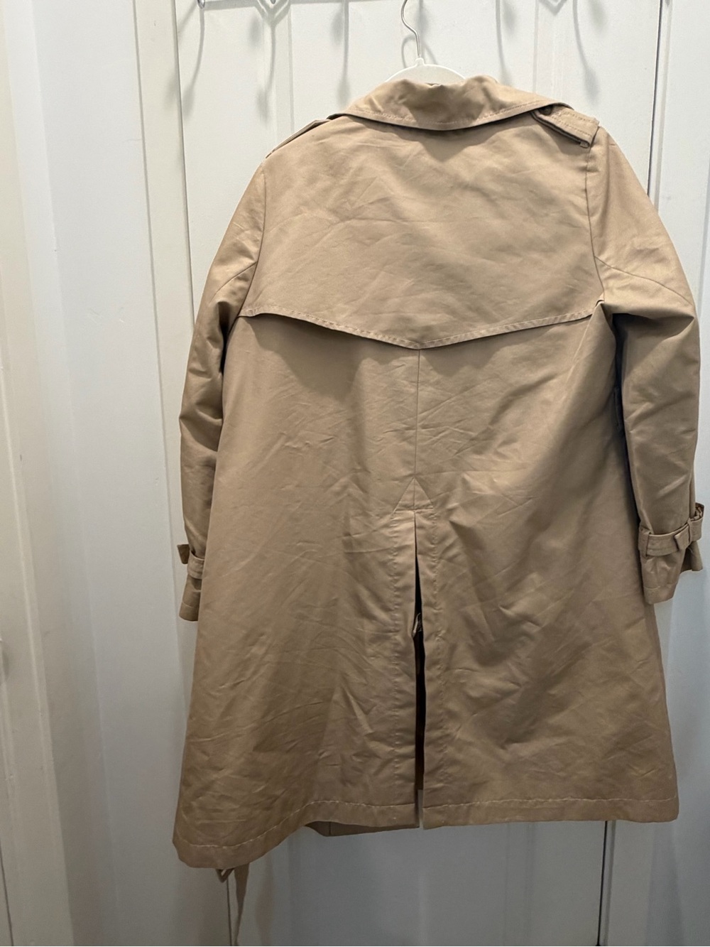 Galloria Sweet Women's Beige Trench Coat with Belt - Picture 4 of 6